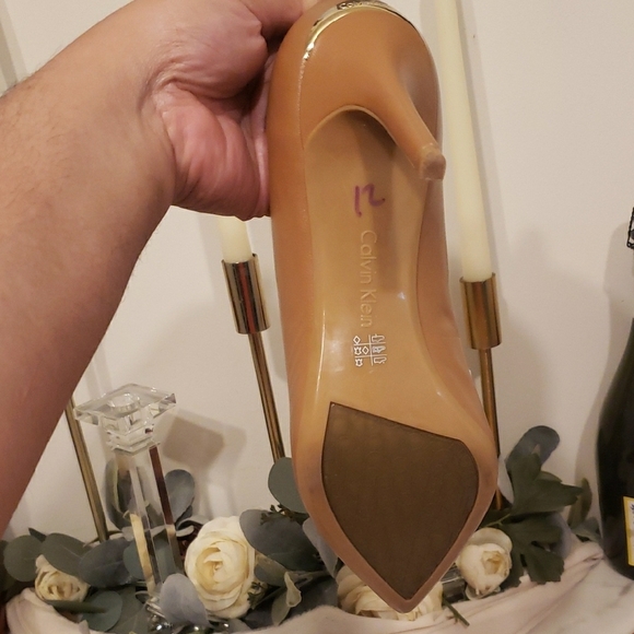 Calvin Klein Collection Tan Women's Heels - Picture 8 of 12